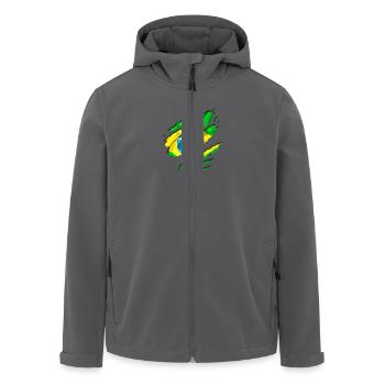 brazilien countries football - Recycelte Männer Softshell-Jacke von Stanley/Stella - Anthrazit - Vorne - AI Model Male 185 light (185cm)
