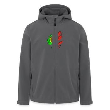 fussball fußball land - Recycelte Männer Softshell-Jacke von Stanley/Stella - Anthrazit - Vorne - AI Model Male 185 light (185cm)