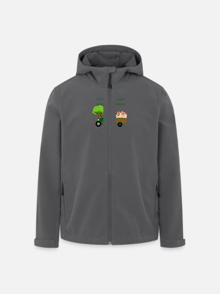 Ich liebe die Landschaft und bin stolz darauf - Recycelte Männer Softshell-Jacke von Stanley/Stella - Anthrazit