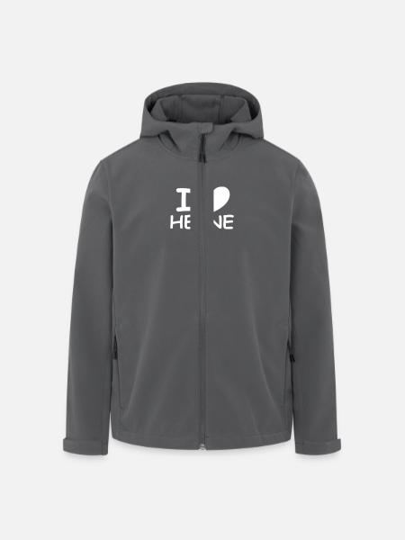 I ♥ Herne - Recycelte Männer Softshell-Jacke von Stanley/Stella - Anthrazit