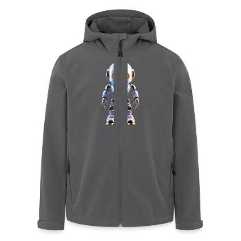 Roboter für den individuellen LooK - Recycelte Männer Softshell-Jacke von Stanley/Stella - Anthrazit - Vorne - AI Model Male 185 light (185cm)