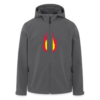 Feuer - Recycelte Männer Softshell-Jacke von Stanley/Stella - Anthrazit - Vorne - AI Model Male 185 light (185cm)