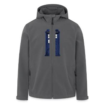 Police Box - Recycelte Männer Softshell-Jacke von Stanley/Stella - Anthrazit - Vorne - AI Model Male 185 light (185cm)