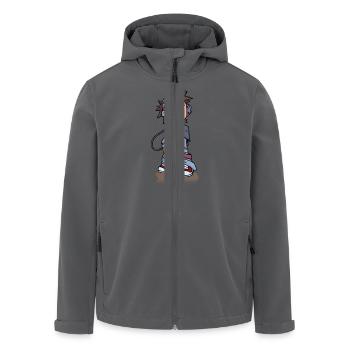 Manga Skater Boy - Recycelte Männer Softshell-Jacke von Stanley/Stella - Anthrazit - Vorne - AI Model Male 185 light (185cm)