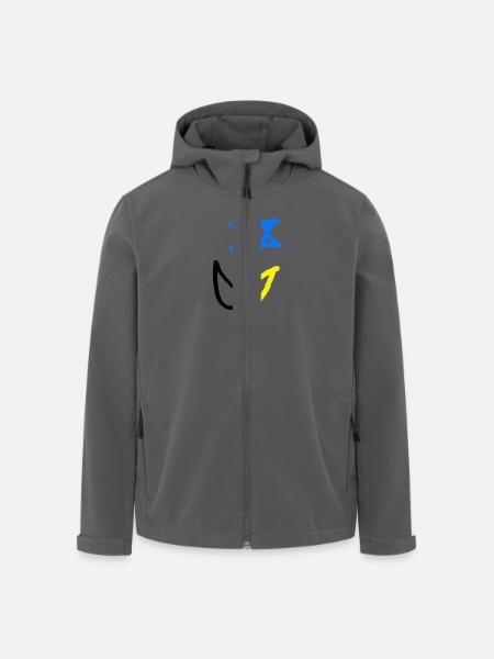 Deutsch Israelische Freundschaft - Recycelte Männer Softshell-Jacke von Stanley/Stella - Anthrazit