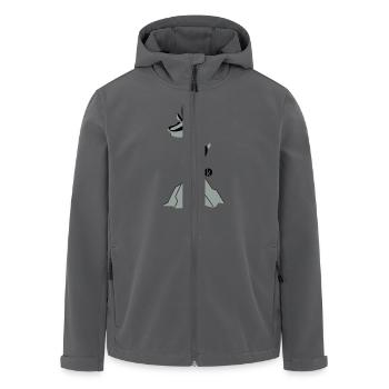 Gemse - Recycelte Männer Softshell-Jacke von Stanley/Stella - Anthrazit - Vorne - AI Model Male 185 light (185cm)