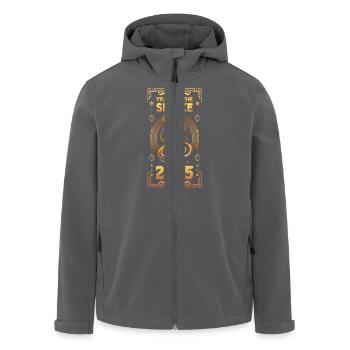 Chinesisches Neujahr 2025 Frohes chinesisches - Recycelte Männer Softshell-Jacke von Stanley/Stella - Anthrazit - Vorne - AI Model Male 185 light (185cm)