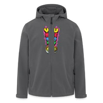 You Make Miso Happy Funny Japanese Soup Art - Recycelte Männer Softshell-Jacke von Stanley/Stella - Anthrazit - Vorne - AI Model Male 185 light (185cm)