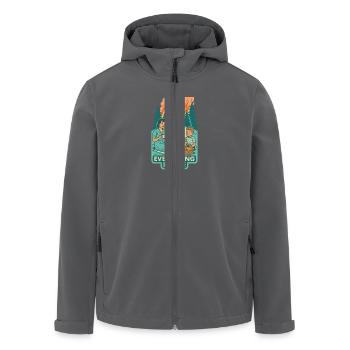Klimakrise & Ignoranz - Recycelte Männer Softshell-Jacke von Stanley/Stella - Anthrazit - Vorne - AI Model Male 185 light (185cm)