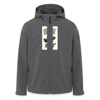 Pigeon Drop it like it's hot - Recycelte Männer Softshell-Jacke von Stanley/Stella - Anthrazit - Vorne - AI Model Male 185 light (185cm)