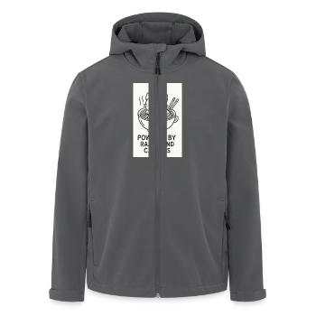 Powered by Ramen and Catnaps - Recycelte Männer Softshell-Jacke von Stanley/Stella - Anthrazit - Vorne - AI Model Male 185 light (185cm)