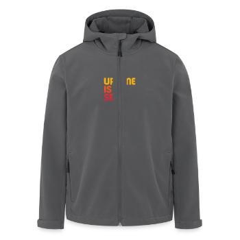 Uptime is sexy – nerdiges IT-Shirt für Systemadministratoren - Recycelte Männer Softshell-Jacke von Stanley/Stella - Anthrazit - Vorne - AI Model Male 185 light (185cm)