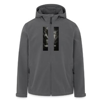 One more try. - Recycelte Männer Softshell-Jacke von Stanley/Stella - Anthrazit - Vorne - AI Model Male 185 light (185cm)