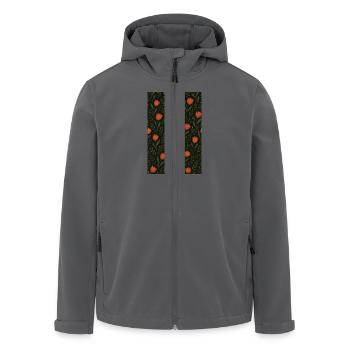 Tulpen Muster - Recycelte Männer Softshell-Jacke von Stanley/Stella - Anthrazit - Vorne - AI Model Male 185 light (185cm)
