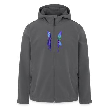 Elf Blaze - Recycelte Männer Softshell-Jacke von Stanley/Stella - Anthrazit - Vorne - AI Model Male 185 light (185cm)