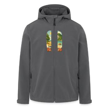 Ich liebe Rügen - Recycelte Männer Softshell-Jacke von Stanley/Stella - Anthrazit - Vorne - AI Model Male 185 light (185cm)