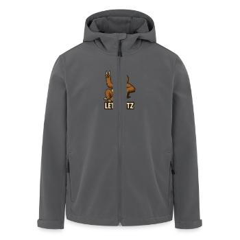 Let‘s Fetz - Recycelte Männer Softshell-Jacke von Stanley/Stella - Anthrazit - Vorne - AI Model Male 185 light (185cm)