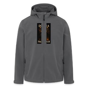 Dobi is a free witch - Recycelte Männer Softshell-Jacke von Stanley/Stella - Anthrazit - Vorne - AI Model Male 185 light (185cm)