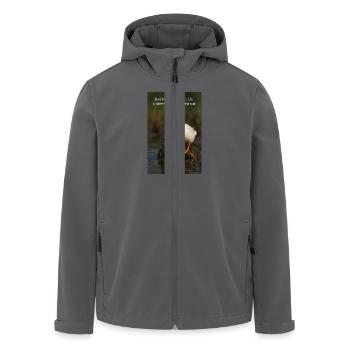 Halten Sie einfach durch - Recycelte Männer Softshell-Jacke von Stanley/Stella - Anthrazit - Vorne - AI Model Male 185 light (185cm)