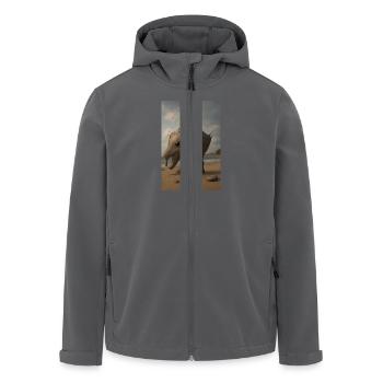 Ugly elephant - Recycelte Männer Softshell-Jacke von Stanley/Stella - Anthrazit - Vorne - AI Model Male 185 light (185cm)