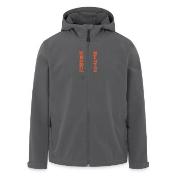 Design - Recycelte Männer Softshell-Jacke von Stanley/Stella - Anthrazit - Vorne - AI Model Male 185 light (185cm)