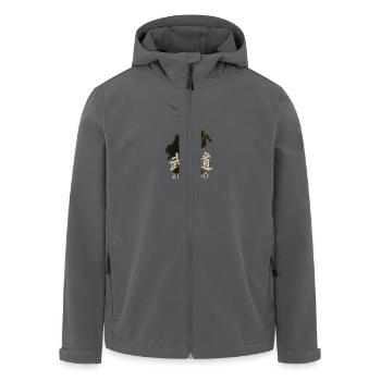 Ehre. Mut. Disziplin. Bushidō. - Recycelte Männer Softshell-Jacke von Stanley/Stella - Anthrazit - Vorne - AI Model Male 185 light (185cm)