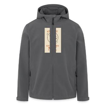 In meiner Blase – Ich höre ein bisschen Nix - Recycelte Männer Softshell-Jacke von Stanley/Stella - Anthrazit - Vorne - AI Model Male 185 light (185cm)