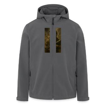 Militär - Recycelte Männer Softshell-Jacke von Stanley/Stella - Anthrazit - Vorne - AI Model Male 185 light (185cm)
