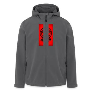 Mayhem Letters&Skull Logo - Recycelte Männer Softshell-Jacke von Stanley/Stella - Anthrazit - Vorne - AI Model Male 185 light (185cm)