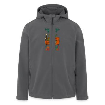 8 - Recycelte Männer Softshell-Jacke von Stanley/Stella - Anthrazit - Vorne - AI Model Male 185 light (185cm)