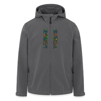 13 - Recycelte Männer Softshell-Jacke von Stanley/Stella - Anthrazit - Vorne - AI Model Male 185 light (185cm)