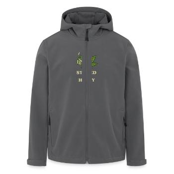 1 36 - Recycelte Männer Softshell-Jacke von Stanley/Stella - Anthrazit - Vorne - AI Model Male 185 light (185cm)