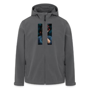 Noir Division - Recycelte Männer Softshell-Jacke von Stanley/Stella - Anthrazit - Vorne - AI Model Male 185 light (185cm)