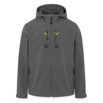 I Eat Grass – Not My Friends - Recycelte Männer Softshell-Jacke von Stanley/Stella - Anthrazit - Vorne - AI Model Male 185 light (185cm)