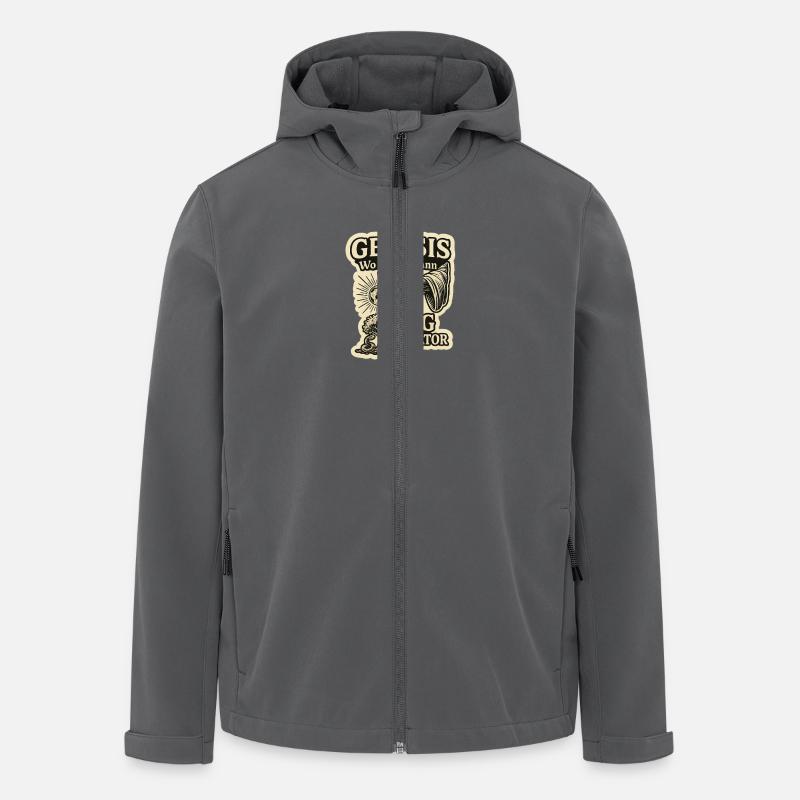 Genes. - Wo alles begann - Recycelte Männer Softshell-Jacke von Stanley/Stella - Anthrazit