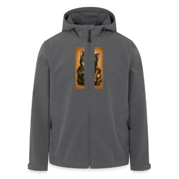 High Kitty Vibes - Recycelte Männer Softshell-Jacke von Stanley/Stella - Anthrazit - Vorne - AI Model Male 185 light (185cm)