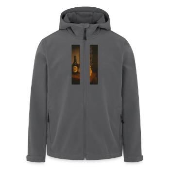 Old Tom & die Weisheit des Feierabends - Recycelte Männer Softshell-Jacke von Stanley/Stella - Anthrazit - Vorne - AI Model Male 185 light (185cm)
