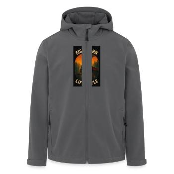 Eisenbahn Lifestyle - Recycelte Männer Softshell-Jacke von Stanley/Stella - Anthrazit - Vorne - AI Model Male 185 light (185cm)