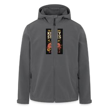 Die wandernden Nierensteine im Konzert - Recycelte Männer Softshell-Jacke von Stanley/Stella - Anthrazit - Vorne - AI Model Male 185 light (185cm)