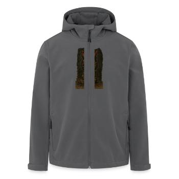 rabbit - Recycelte Männer Softshell-Jacke von Stanley/Stella - Anthrazit - Vorne - AI Model Male 185 light (185cm)