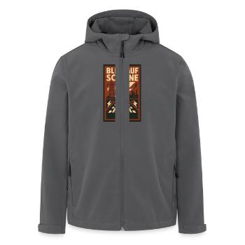 Blitz Schiene Eisenbahn - Recycelte Männer Softshell-Jacke von Stanley/Stella - Anthrazit - Vorne - AI Model Male 185 light (185cm)