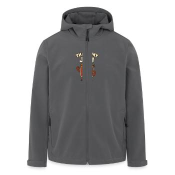 Thats my jam - Recycelte Männer Softshell-Jacke von Stanley/Stella - Anthrazit - Vorne - AI Model Male 185 light (185cm)