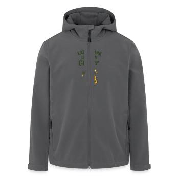 Katzenhaar ist mein Glitzer - Recycelte Männer Softshell-Jacke von Stanley/Stella - Anthrazit - Vorne - AI Model Male 185 light (185cm)