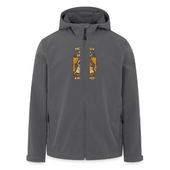 Pädagogisch wertvoll gerangelt Theater - Recycelte Männer Softshell-Jacke von Stanley/Stella - Anthrazit - Vorne - AI Model Male 185 light (185cm)