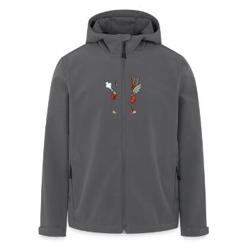 Feuerwehr Roboter Kinder - Recycelte Männer Softshell-Jacke von Stanley/Stella - Anthrazit - Vorne - AI Model Male 185 light (185cm)