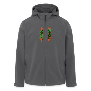 Digga Jugendsprache Graffiti - Recycelte Männer Softshell-Jacke von Stanley/Stella - Anthrazit - Vorne - AI Model Male 185 light (185cm)