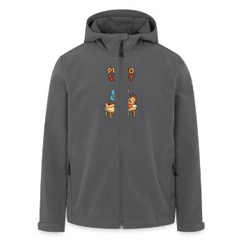 Physio Physiotherapeut Sadist - Recycelte Männer Softshell-Jacke von Stanley/Stella - Anthrazit - Vorne - AI Model Male 185 light (185cm)