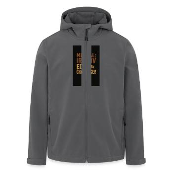 mental - Recycelte Männer Softshell-Jacke von Stanley/Stella - Anthrazit - Vorne - AI Model Male 185 light (185cm)