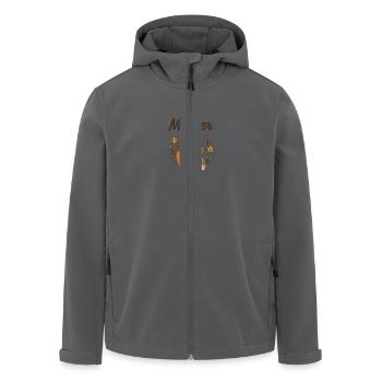 Mutter - Recycelte Männer Softshell-Jacke von Stanley/Stella - Anthrazit - Vorne - AI Model Male 185 light (185cm)