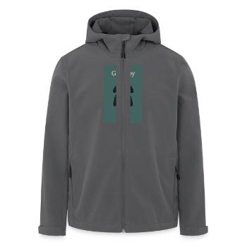 Grumpy - Recycelte Männer Softshell-Jacke von Stanley/Stella - Anthrazit - Vorne - AI Model Male 185 light (185cm)